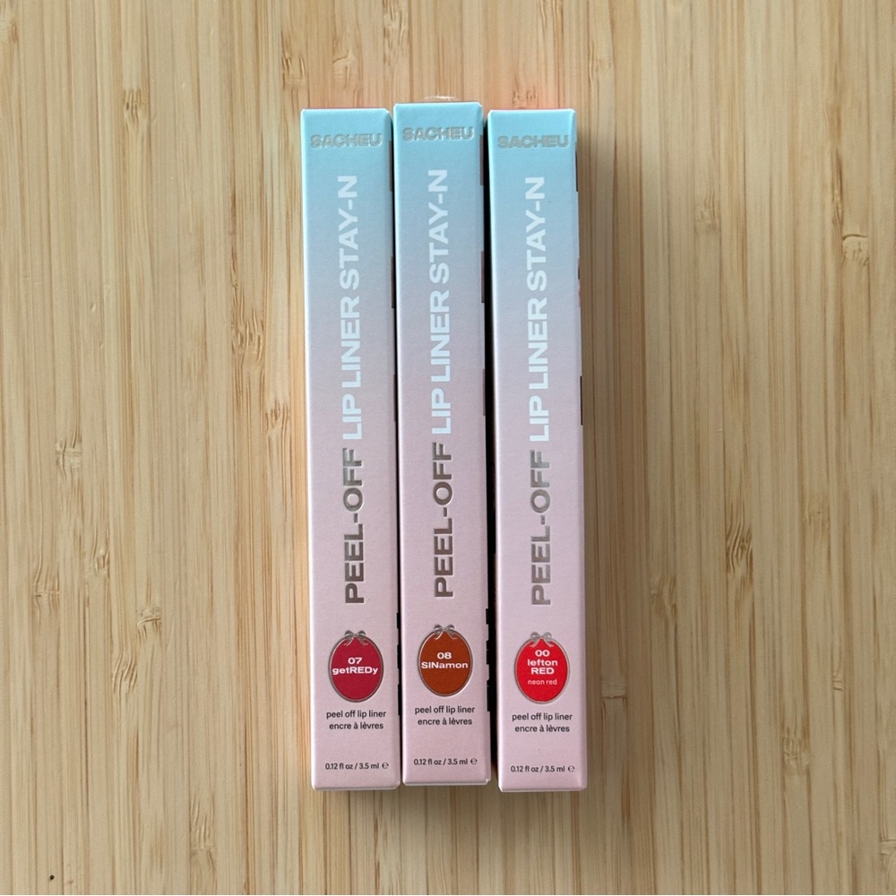 Sacheu Peel-Off Lip Liner Stay-N Trio Bunfle